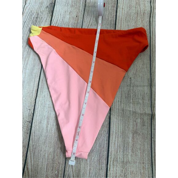 NWT L Space Luca Bikini Bottoms Sunbeam High Waisted Bright MSRP $106 - Picture 13 of 13